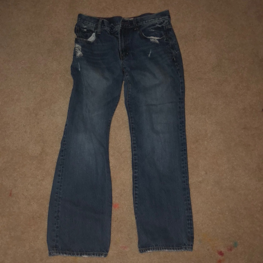 Bootleg dark denim